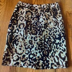 Women's Tan and Brown Skirt